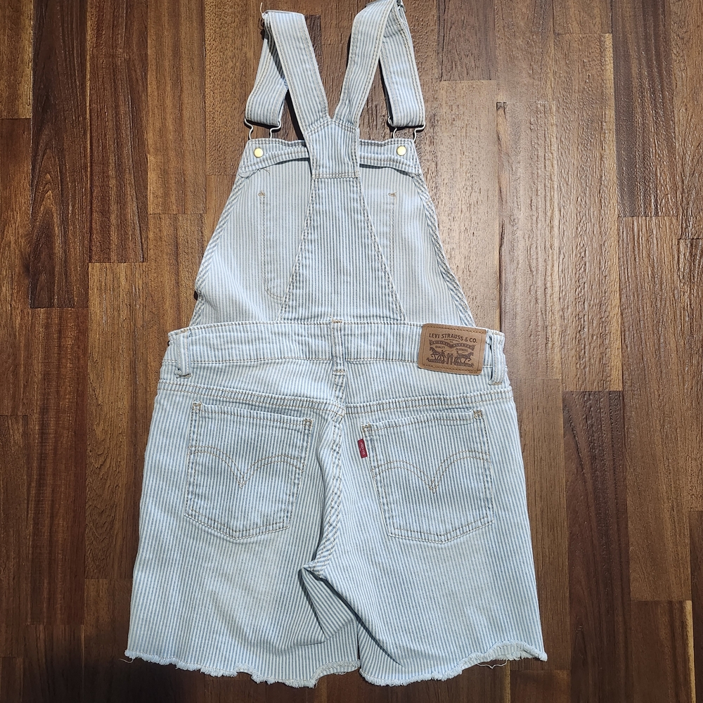 Classic Striped Denim Overalls